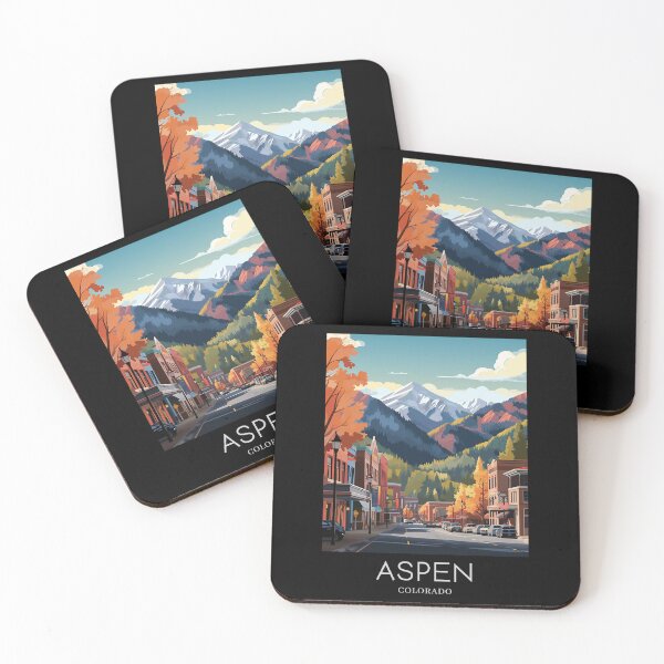 Item preview, A Pop Art Travel Print of Aspen - Colorado - US  designed and sold by StudioRedKoala.