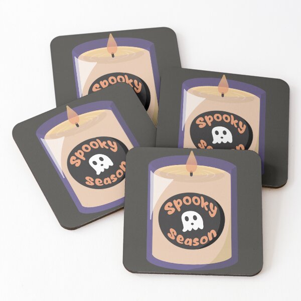 Item preview, Spooky Season Purple Aesthetic Candle with Cute Ghost designed and sold by TheEclecticKat.