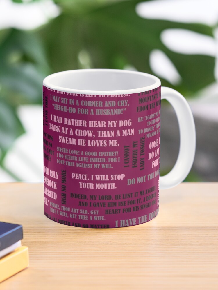 Beatrice and Benedick Quotes Coffee Mug