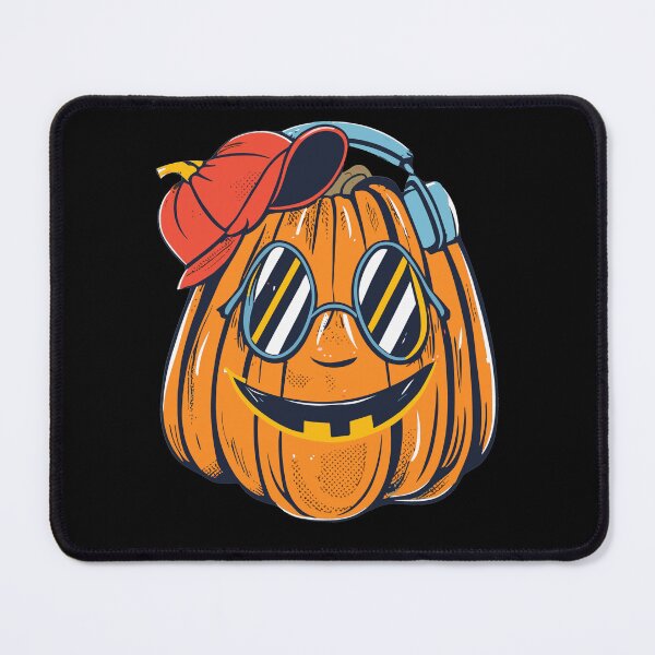 Item preview, Cool Pumpkin Wearing Headset designed and sold by Joy Poddar.