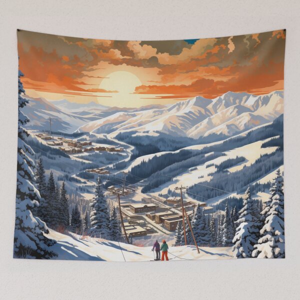 Item preview, A Pop Art Travel Print of Aspen - Colorado - US  designed and sold by StudioRedKoala.