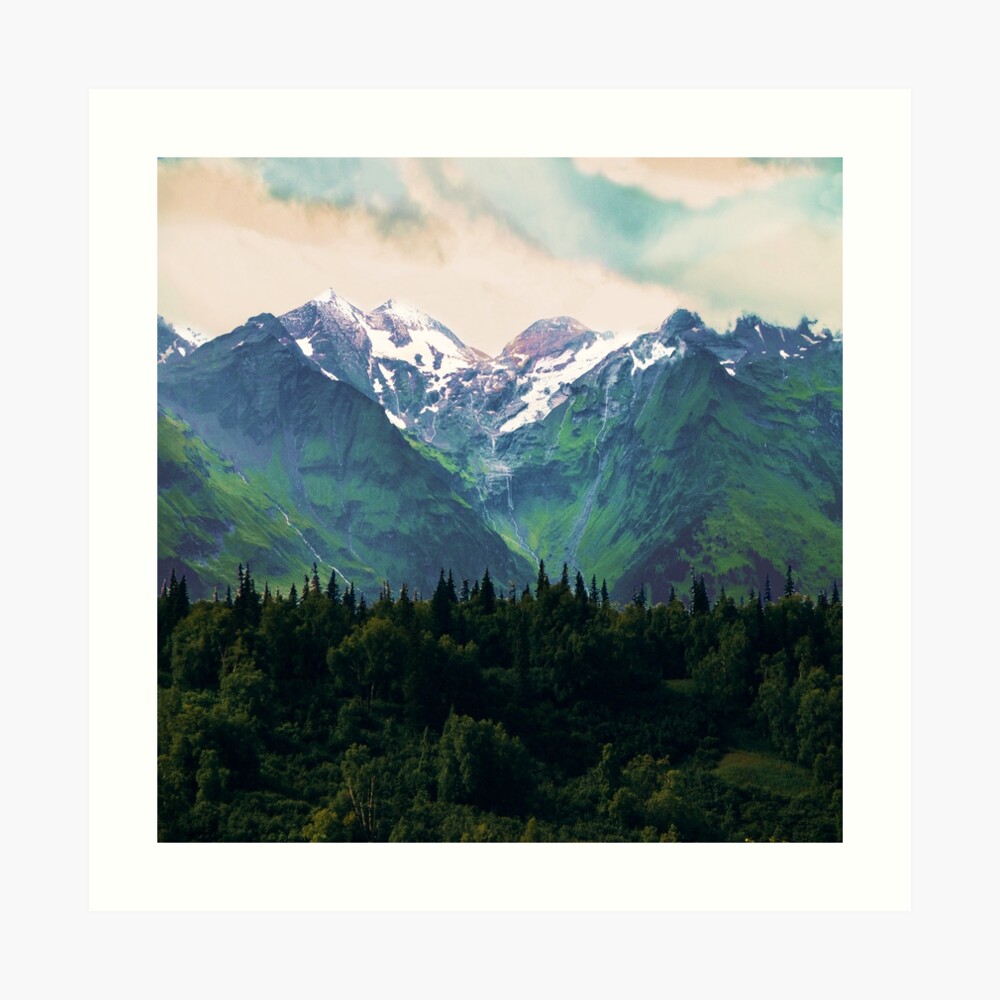 Escaping from woodland heights I Art Print