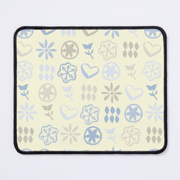 Item preview, Winter Cream Neutral Pastel Blue Boho Retro Mid Century Nostalgic Christmas Pattern designed and sold by blomastudios.
