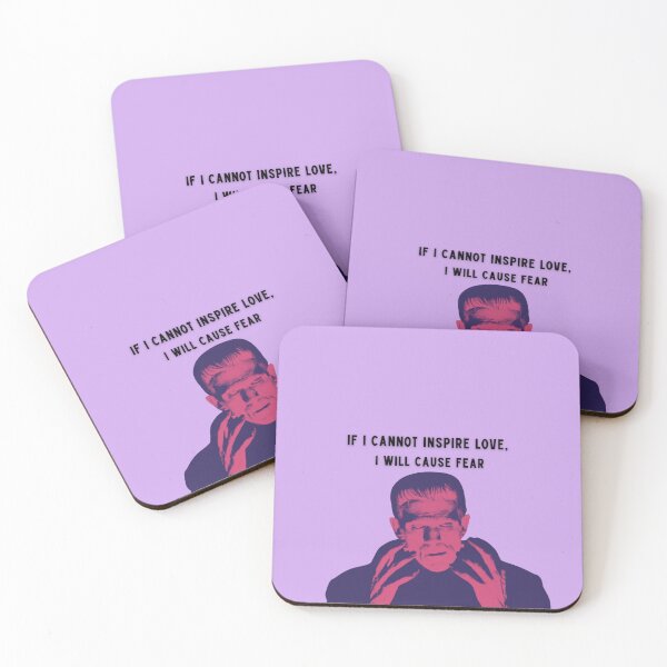 Item preview, Frankenstein Monster If I cannot Inspire Love I will Cause Fear Purple Background designed and sold by Denvervineart.
