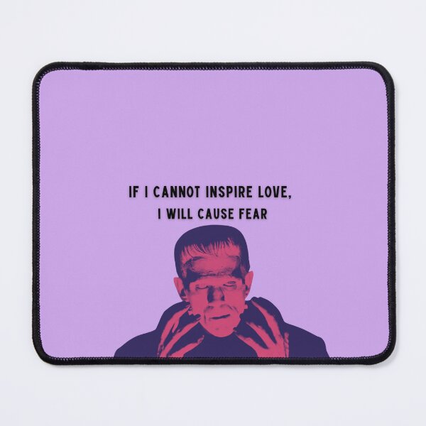 Item preview, Frankenstein Monster If I cannot Inspire Love I will Cause Fear Purple Background designed and sold by Denvervineart.