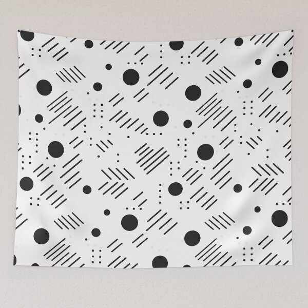Item preview, White minimal art seamless designed and sold by Ttthunder123.