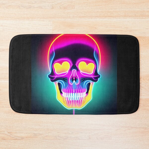 Item preview, Neon Party Skull designed and sold by CloudyIdeas3288.