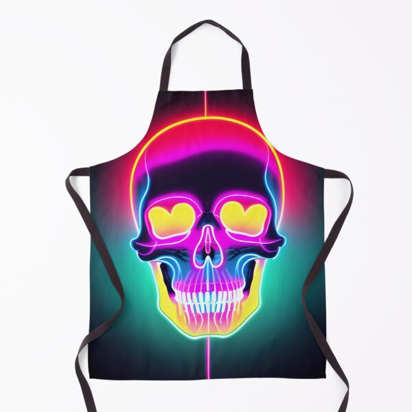 Item preview, Neon Party Skull designed and sold by CloudyIdeas3288.