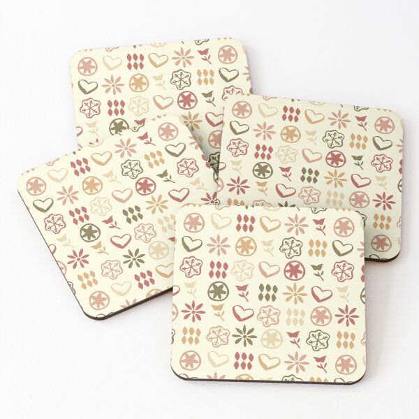 Item preview, Neutral Cream Pine Green Beige Boho Retro Mid Century Nostalgic Christmas Pattern designed and sold by blomastudios.