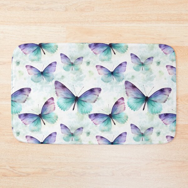 Item preview, Lavender & Teal Butterfly Composite Overlay Pattern #1 designed and sold by ARTficiallyAnon.