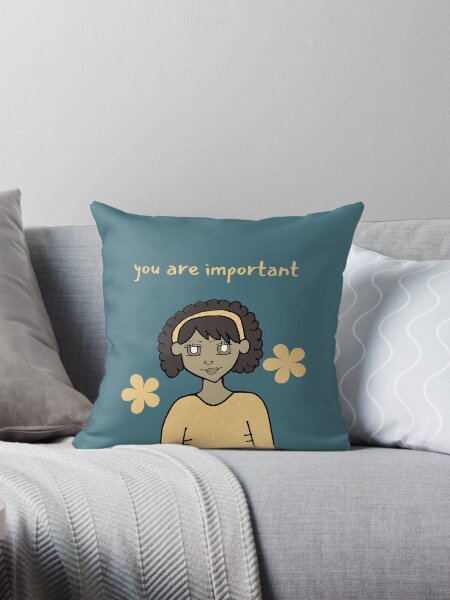 Vista previa del artículo con la obra «you are important», diseñado y vendido por Viquiduran.