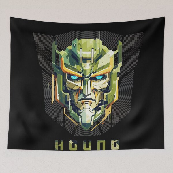 Aperçu de l'œuvre Transformers Universe Autobot Hound G1 Rétrofuturisme Design épique créée et vendue par Cybermariko.