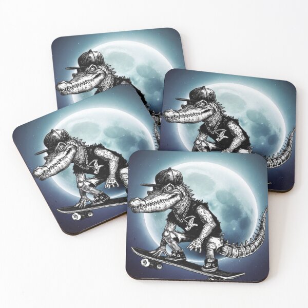 Item preview, Alligator Punk Skate and Moon designed and sold by DonAscaneo.