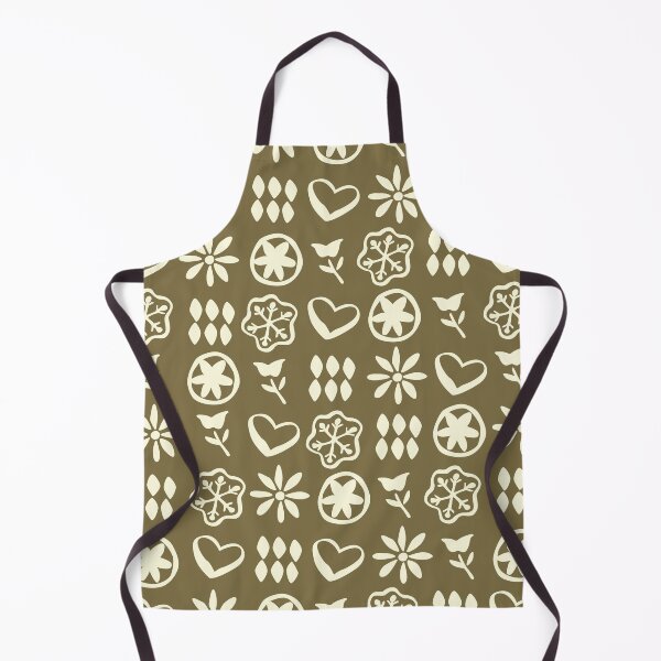Item preview, Pine Green Cream Boho Retro Mid Century Nostalgic Christmas Pattern designed and sold by blomastudios.