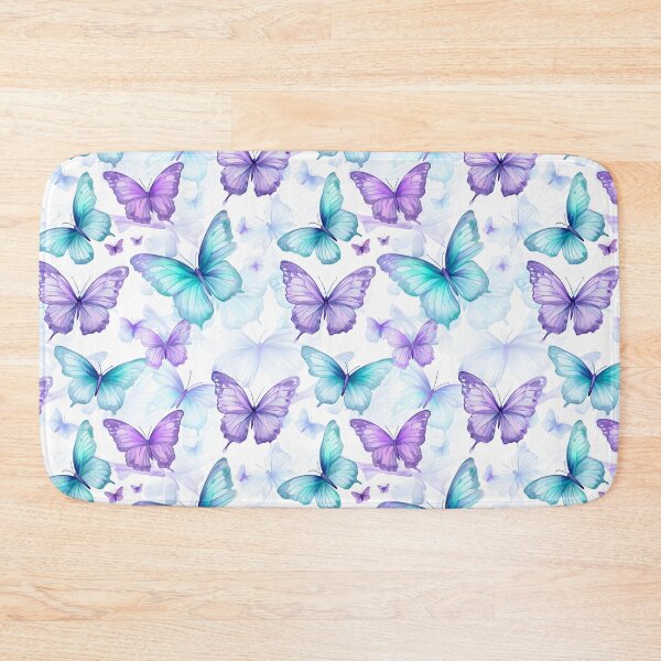 Item preview, Lavender & Teal Butterfly Composite Overlay Pattern #2 designed and sold by ARTficiallyAnon.
