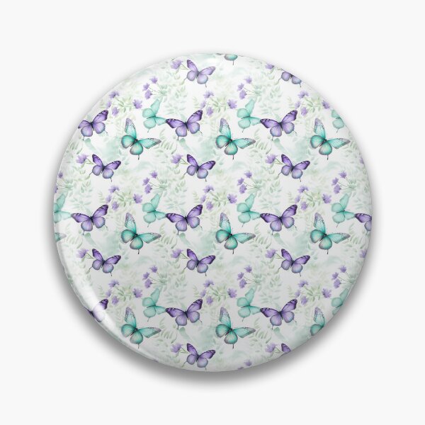 Item preview, Lavender & Teal Butterfly Composite Overlay Pattern #3 designed and sold by ARTficiallyAnon.
