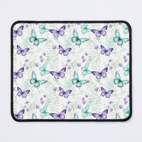 Item preview, Lavender & Teal Butterfly Composite Overlay Pattern #3 designed and sold by ARTficiallyAnon.