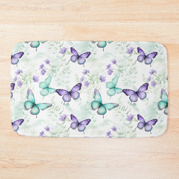 Item preview, Lavender & Teal Butterfly Composite Overlay Pattern #3 designed and sold by ARTficiallyAnon.
