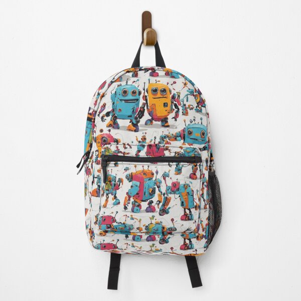 Item preview, Funny Colorful Abstract Robots designed and sold by DJALCHEMY.