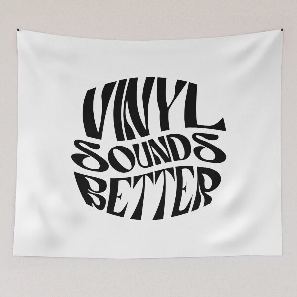 Item preview, Vinyl sounds better (black) designed and sold by didijuca.