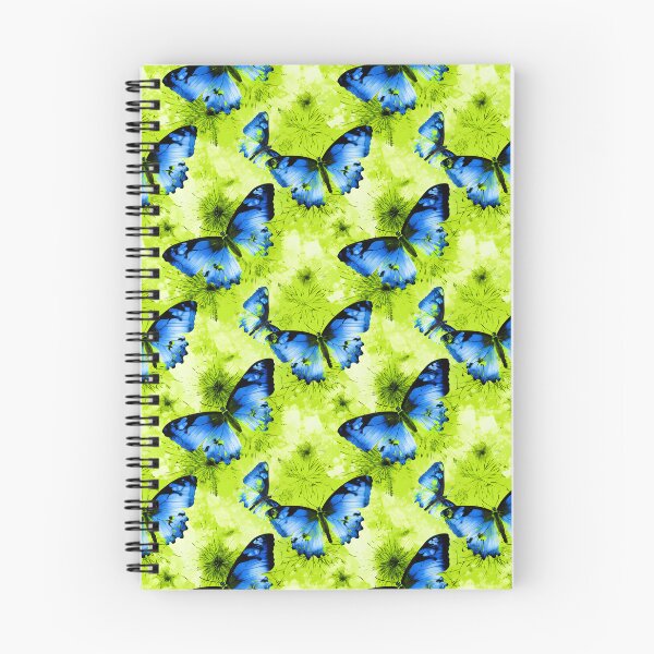 Item preview, Lime Green & Electric Blue Butterfly Composite Overlay Pattern #2 designed and sold by ARTficiallyAnon.
