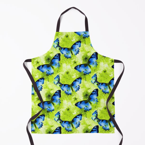 Item preview, Lime Green & Electric Blue Butterfly Composite Overlay Pattern #2 designed and sold by ARTficiallyAnon.