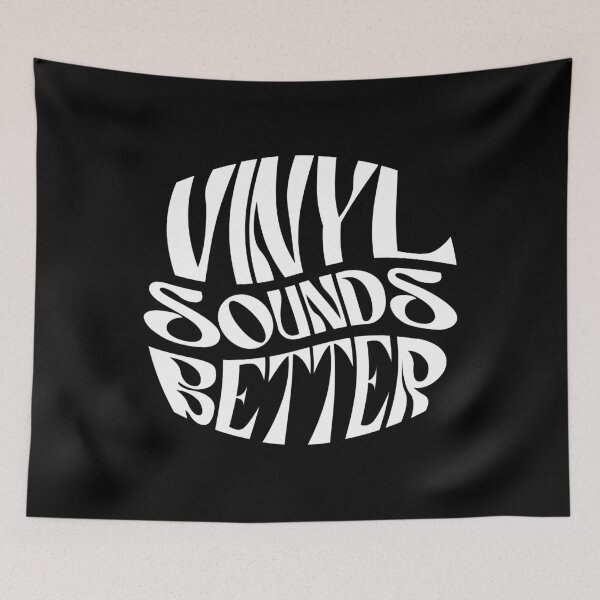 Item preview, Vinyl sounds better (white) designed and sold by didijuca.
