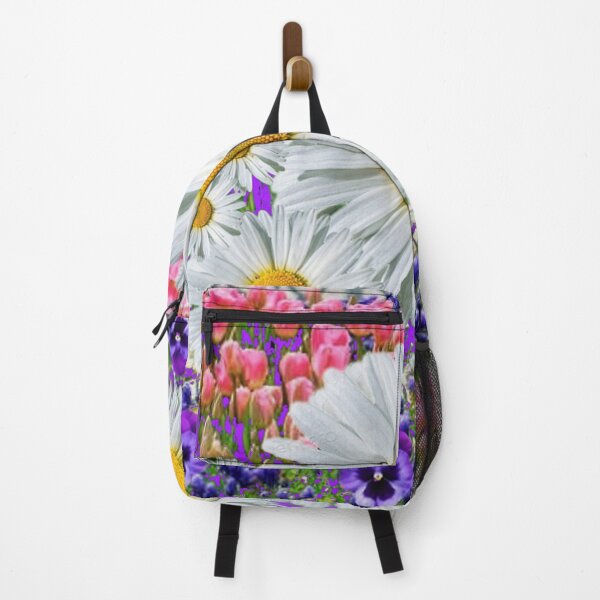Item preview, WHITE SHASTA DAISY FLOWERS GARDEN PURPLE ART designed and sold by sharlesart.