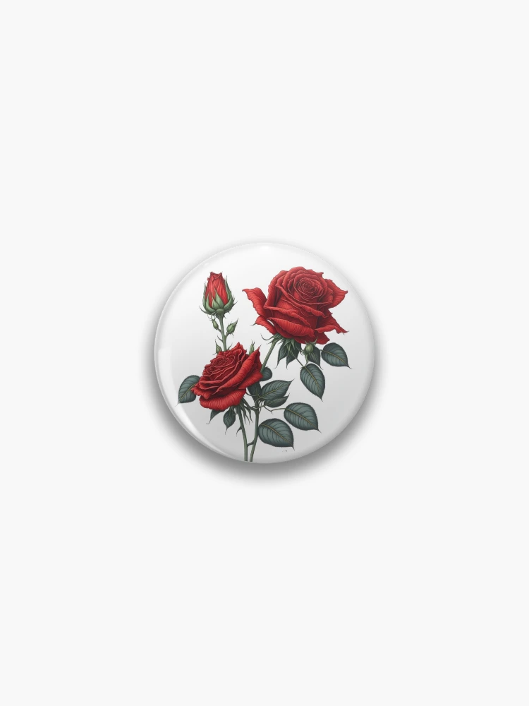 Thumbnail 1 of 3, Pin, Red Roses designed and sold by Rislam.