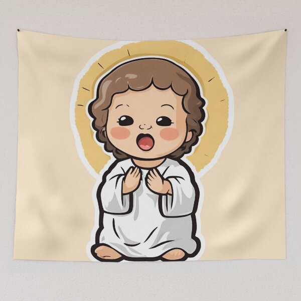 Item preview, Cute Baby Jesus Sticker ♥ High-Resolution | Divine, Cute, Pretty designed and sold by TrustInGrace.