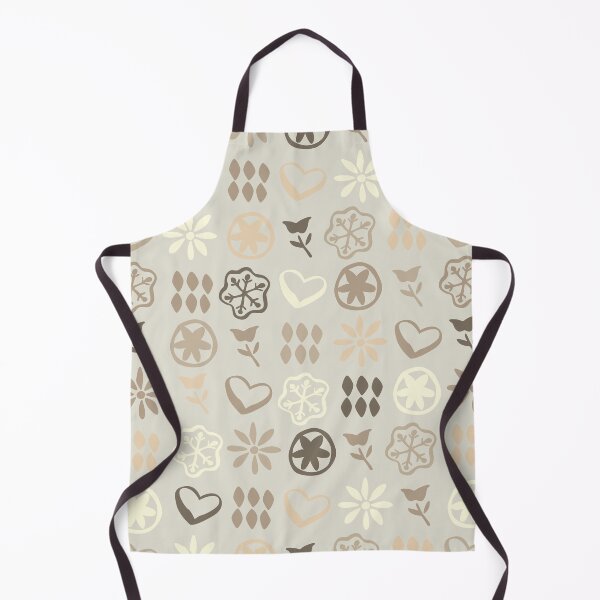 Item preview, Taupe Grey Boho Retro Mid Century Nostalgic Christmas Pattern designed and sold by blomastudios.