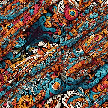 Artwork thumbnail, Blue, Orange, and Pink Abstract Dreams by DJALCHEMY
