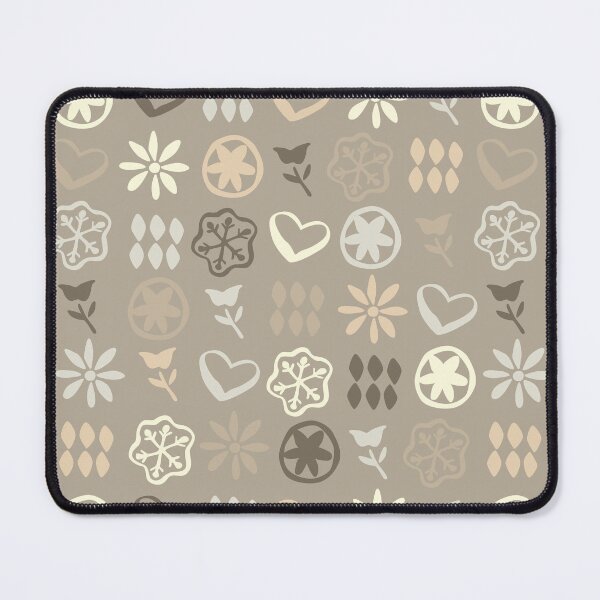 Item preview, Dark Taupe Grey Boho Retro Mid Century Nostalgic Christmas Pattern designed and sold by blomastudios.