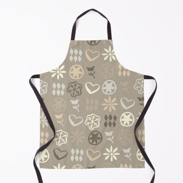 Item preview, Dark Taupe Grey Boho Retro Mid Century Nostalgic Christmas Pattern designed and sold by blomastudios.