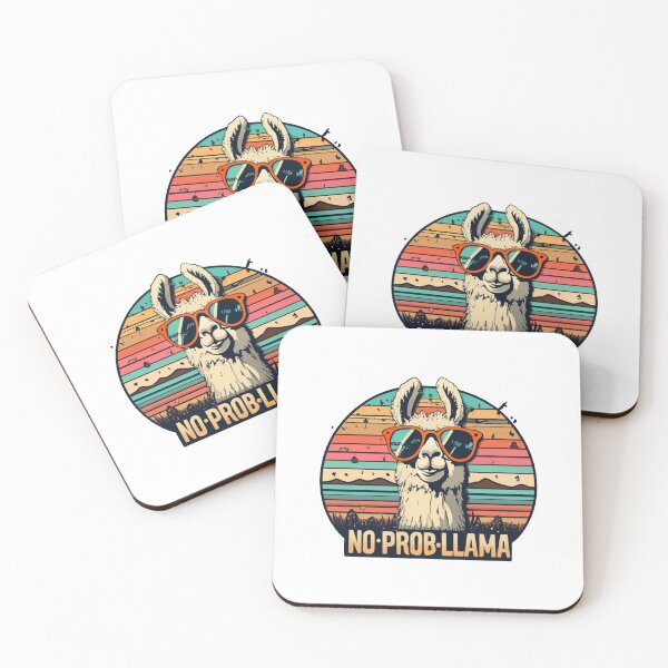 Item preview, No Prob-Llama t-shirts: Playful Llama Design with Glasses designed and sold by damiang.