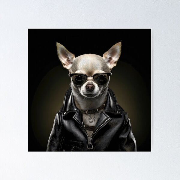 Chihuahua leather outlet jacket