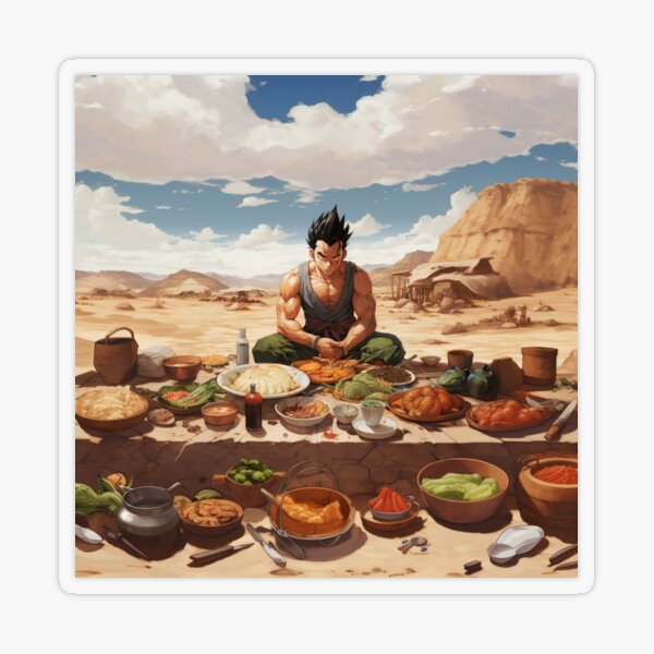Gohans Last Saiyan Supper Transparent Sticker