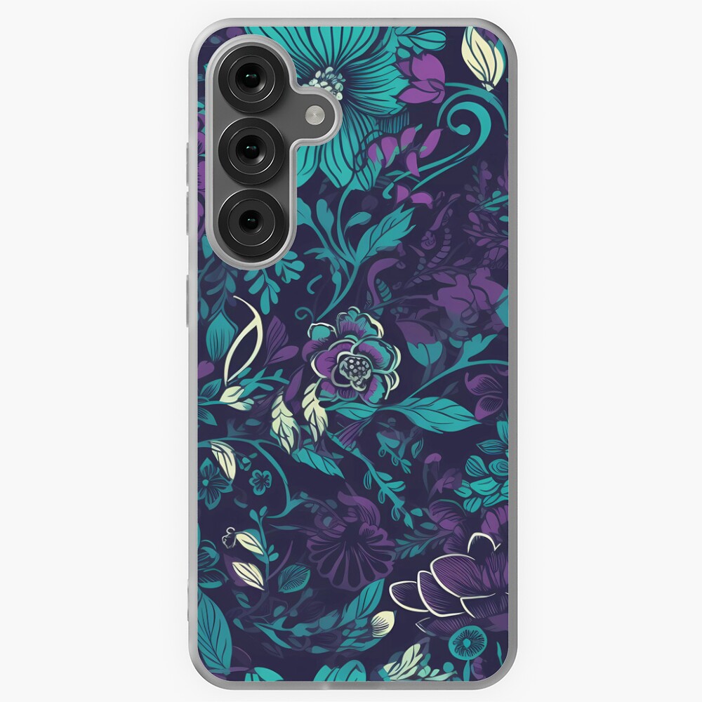 Teal Organic Diamonds Snap Case Samsung