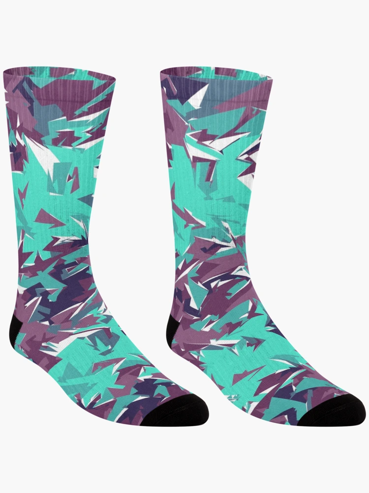 Thumbnail 3 of 5, Socks, Random Abstract Pattern designed and sold by Texterns.