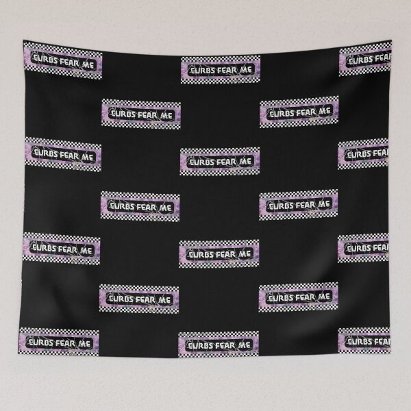 Item preview, Curbs Fear Me Aesthetic Car Bumper designed and sold by MatthewViews.