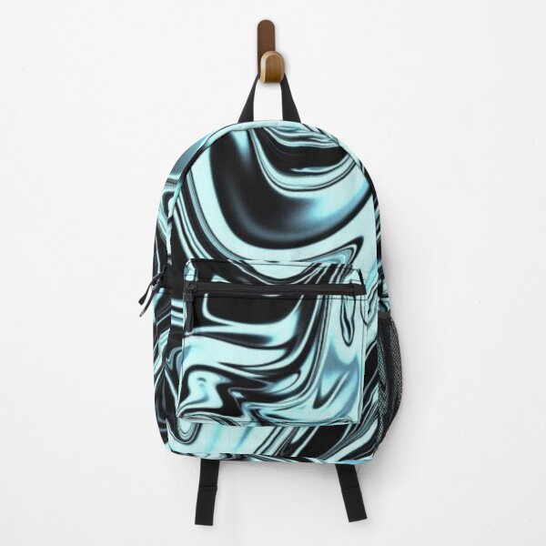 Item preview, skyblue and Black abstract marble texture pattern designed and sold by shirtclub22.