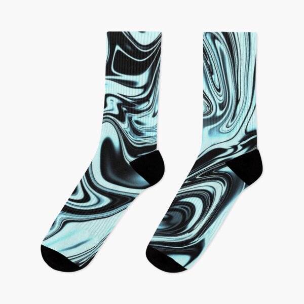 Item preview, skyblue and Black abstract marble texture pattern designed and sold by shirtclub22.