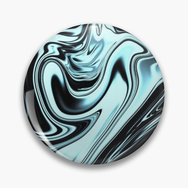 Item preview, skyblue and Black abstract marble texture pattern designed and sold by shirtclub22.