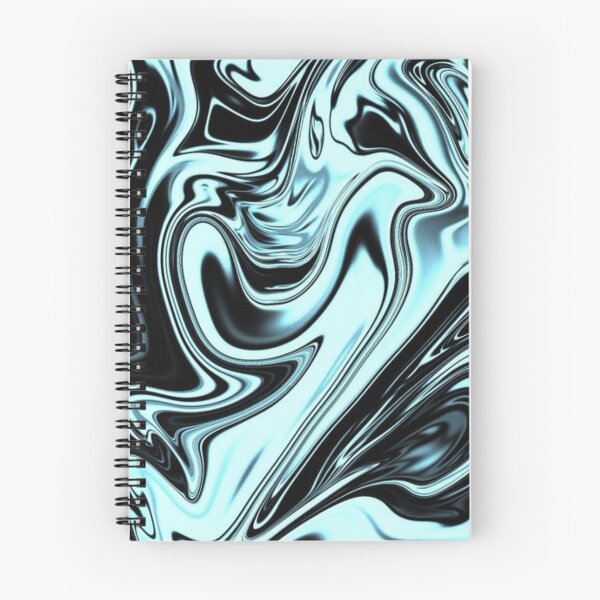 Item preview, skyblue and Black abstract marble texture pattern designed and sold by shirtclub22.