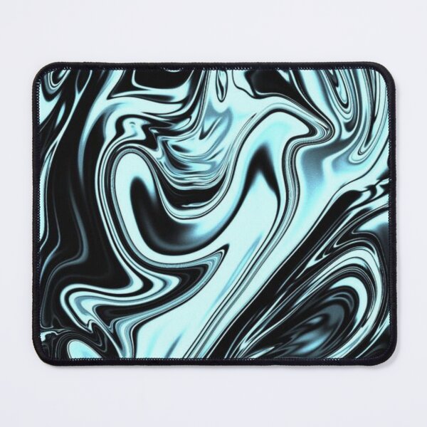 Item preview, skyblue and Black abstract marble texture pattern designed and sold by shirtclub22.