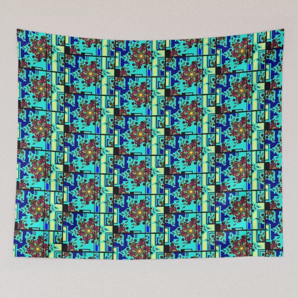Item preview, ZEN BLUE GARDEN WINDOW 88 designed and sold by MARTYMAGUS1.