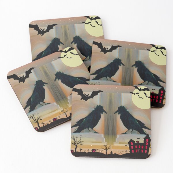 Item preview, Raven Bookends Halloween Design  designed and sold by oh-bi-me.