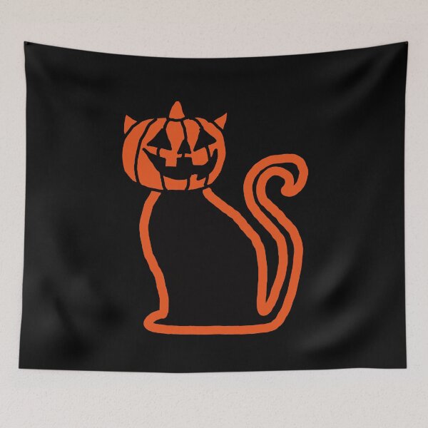 Item preview, Halloween Pumpkin Cat designed and sold by EunsooLee.