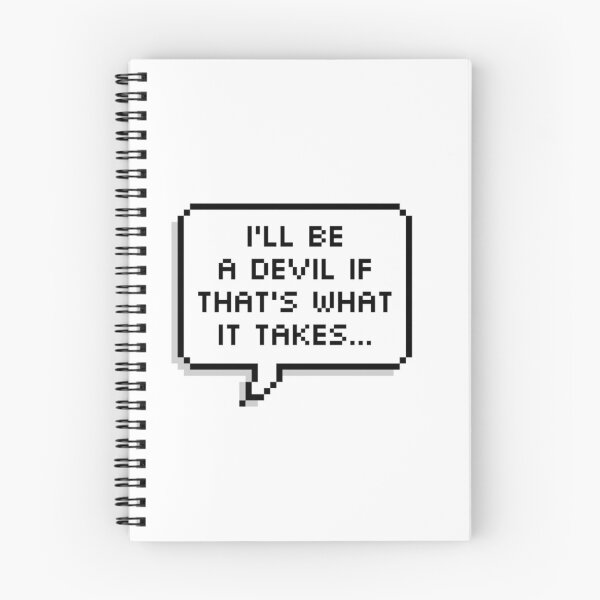 Item preview, i'll be a devil if that's what it takes... pixel speech bubble designed and sold by BashPIXIE.