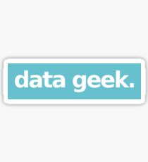 Data Geek - Blue Sticker
